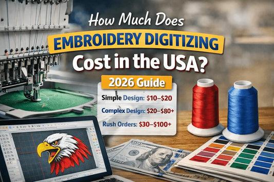 How Much Does Embroidery Digitizing Cost in the USA? (2026 Guide)