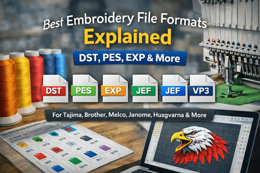 Best Embroidery File Formats Explained (DST, PES, EXP & More)