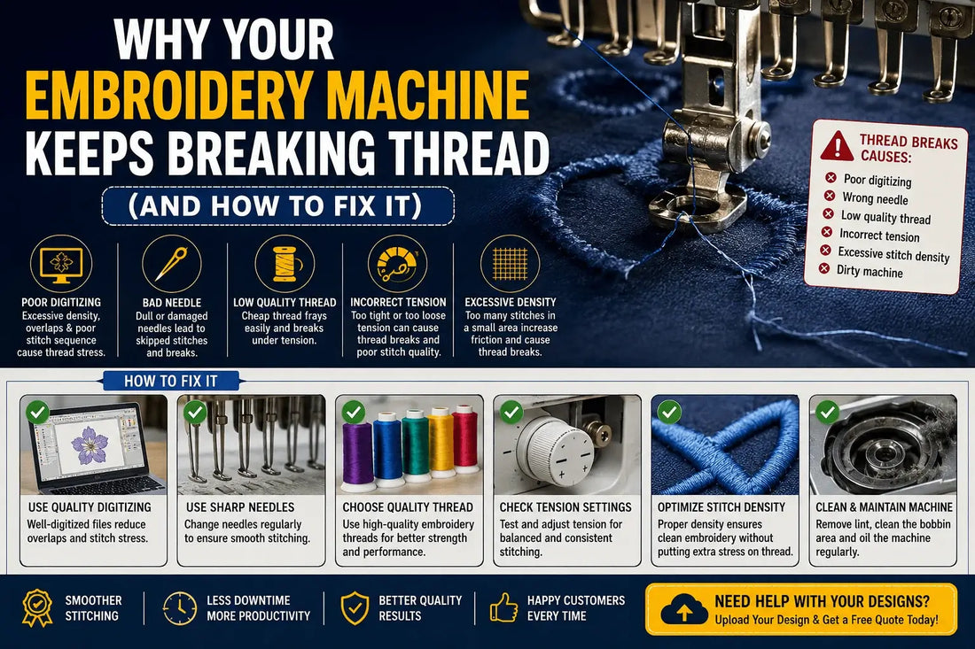 Why Your Embroidery Machine Keeps Breaking Thread (And How to Fix It)