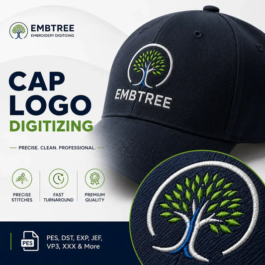 Cap Logo Digitizing